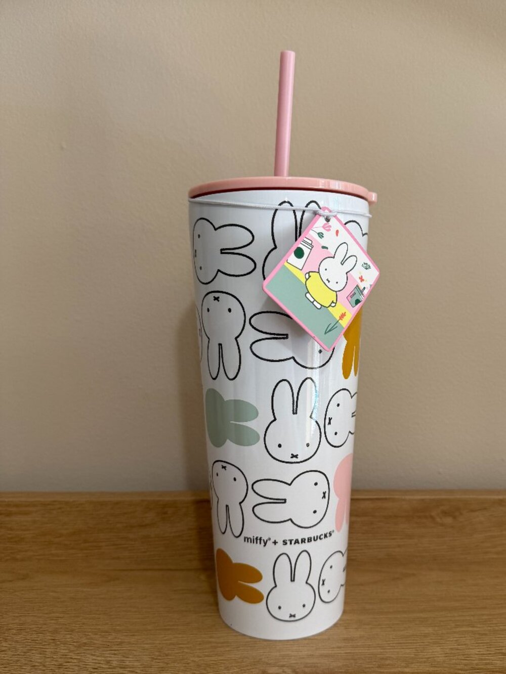 2026 Starbucks x Miffy White Stainless Steel Cold Cup Tumbler Limited Edition